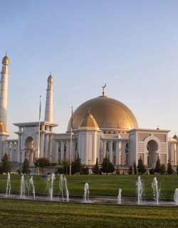 Turkmenbashi Ruhy Mosque Euroasia Travels